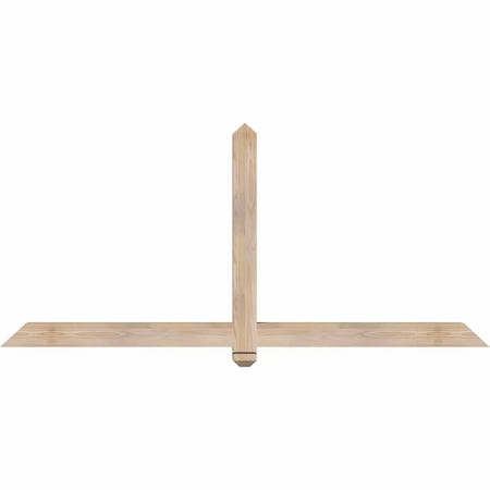 Ekena Millwork Eugene Smooth Timber Gable Bracket, Douglas Fir, 72"W x 33"H x 3 1/2"D x 3 1/2"F, 11/12 Pitch GBW072X33X0404EUG00SDF